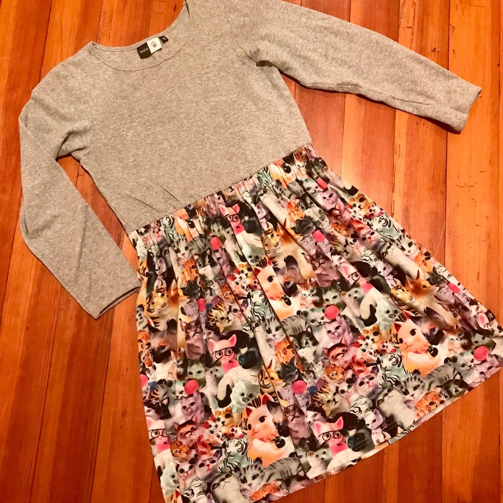 Girls Molo Cat Dress Size 11-12